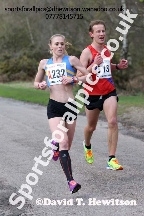 Senior womens English National 6 Stage Road Relay, 2016 English National 12 and 6 Stage Road Relays, Sutton Coldfield, Birmingham. Photo: David T. Hewitson/Sports for All Pics